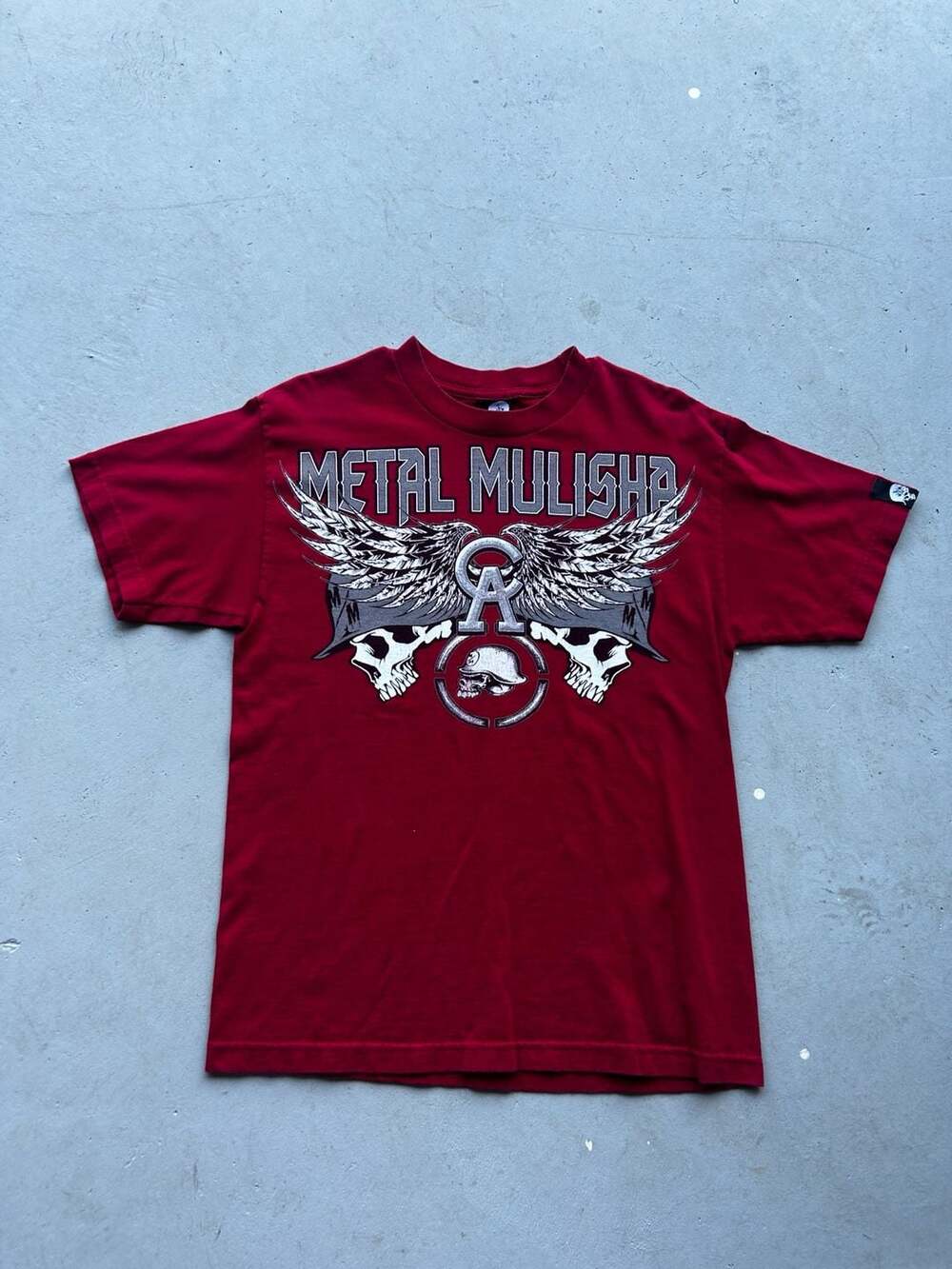 Metal Mulisha Graphic T-Shirt Red Size Medium